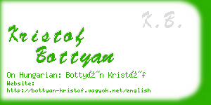 kristof bottyan business card